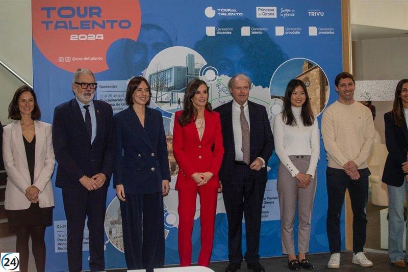 La Reina Letizia encabeza el evento de apertura del Tour del Talento 2024 en Lleida.