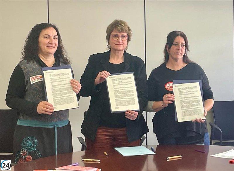 Educació firma acuerdo con sindicatos para restablecer sexenios y acortar jornada laboral a aquellos mayores de 55 años