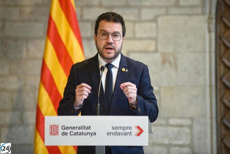 Aragonès insta a los comuns a respaldar los Presupuestos sin dejar que otros temas interfieran.