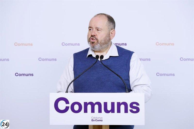 Los Comuns instan al Govern a no utilizar tácticas de chantaje emocional en los Presupuestos y a descartar el Hard Rock.