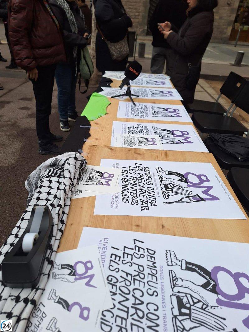 La Asamblea 8M planea una gran manifestación en Barcelona este viernes para denunciar la precariedad de las mujeres.