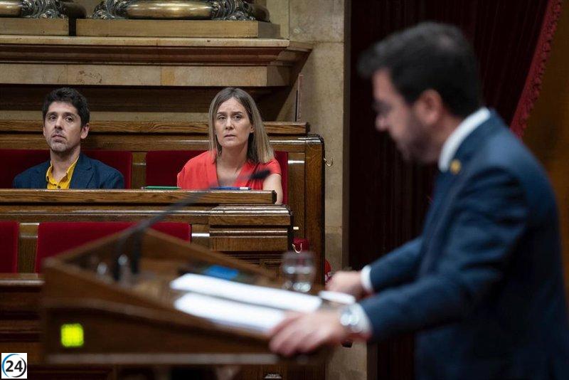 Debate en el Parlament sobre los Presupuestos con negociación activa