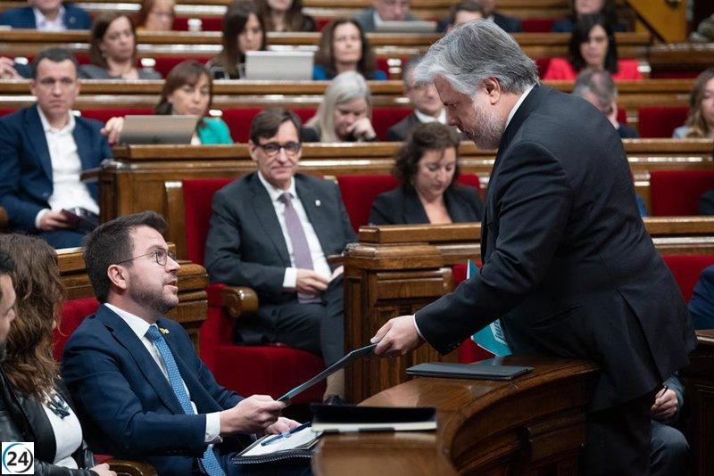 Batet insta a Aragonès a convocar elecciones si el Parlament rechaza sus Presupuestos.