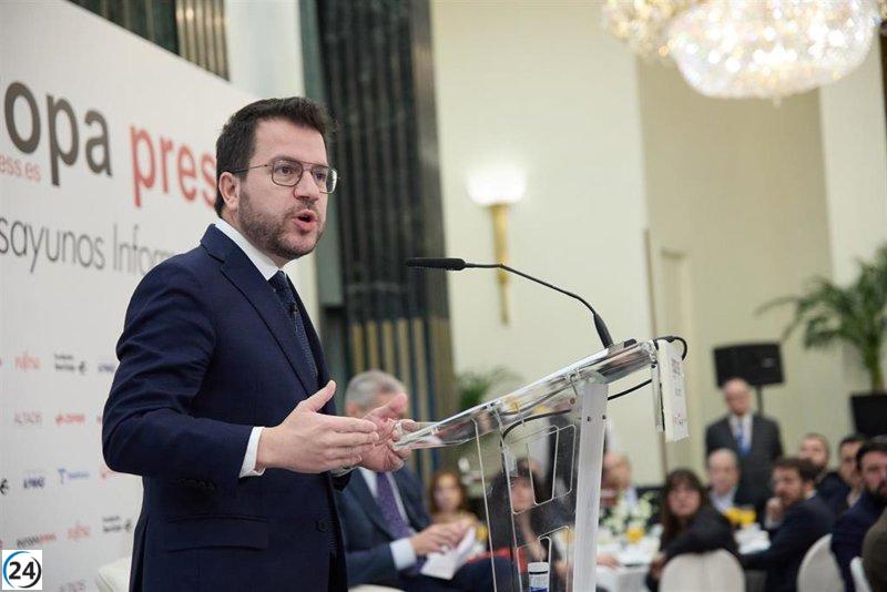 Aragonès destaca la autogestión financiera como clave para solucionar el conflicto catalán