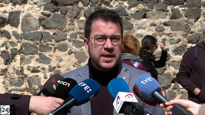 Aragonès critica al PSC y busca fortalecerse antes del 12M.