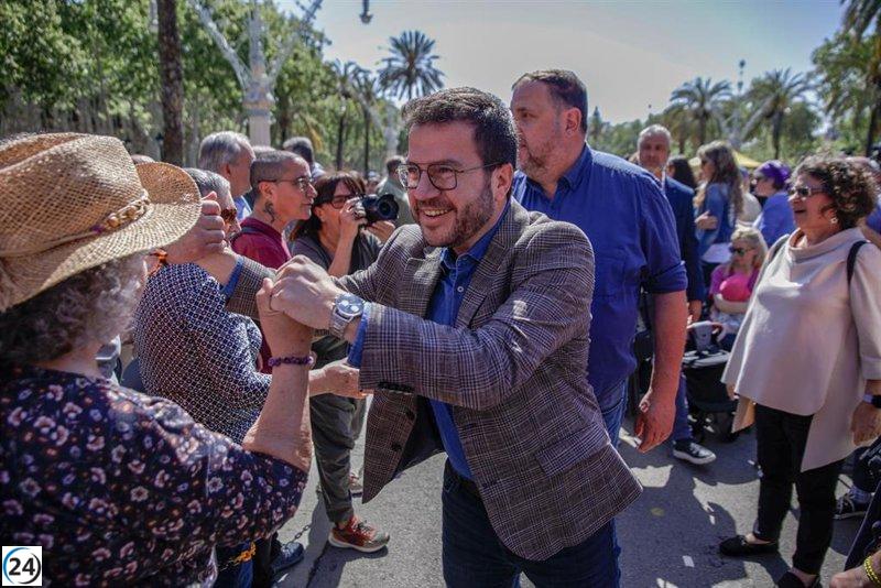 Aragonès critica la falta de compromiso de Junts al abandonar el Govern ante la primera dificultad.