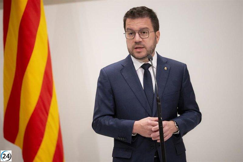 Aragonès critica la negativa del Ejecutivo al referéndum: 