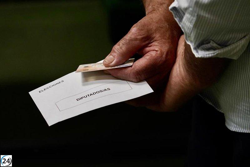 La participación en las elecciones europeas en Cataluña disminuye al 24,76% tras 14 horas de votación.