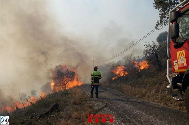 Bomberos advierten sobre la imprevisibilidad de los incendios forestales actuales.