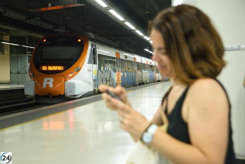 Interrompido el servicio de Rodalies en Catalunya debido a las lluvias intensas.