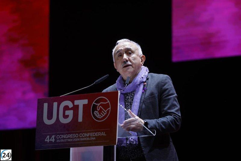 Pepe Álvarez obtiene el 79,44% de los votos y sigue al frente de UGT.