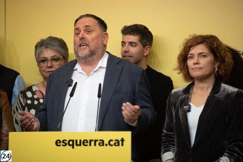 Junqueras festeja su victoria en la primera vuelta y promete diálogo abierto para asegurar su reelección.