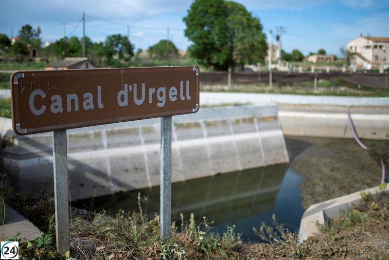 La Generalitat invierte 2,6 millones en modernizar el sistema de riego de los Canals d'Urgell en Lleida.