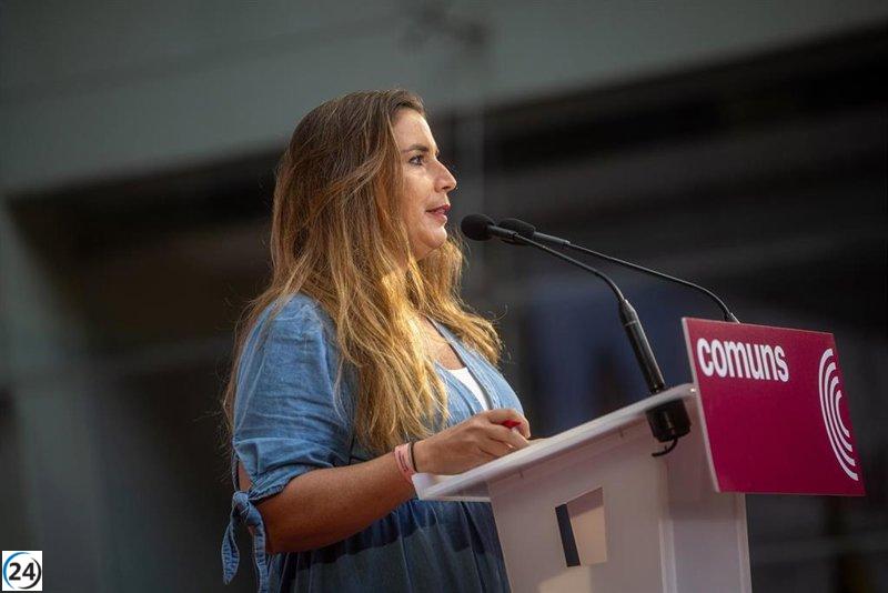 López (Comuns) denuncia a Junts por favorecer a Feijóo con la moción de confianza.