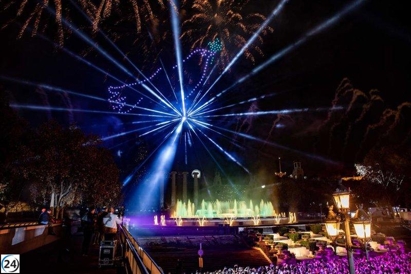 Barcelona cerrará el 2024 con un deslumbrante show de 500 drones y fuegos artificiales en la avenida Maria Cristina.