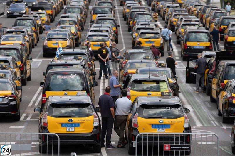 Élite Taxi organiza paro y marchas lentas en Barcelona el 29 de enero.