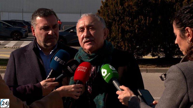 Álvarez (UGT) exige a los partidos priorizar las demandas de los pensionistas.