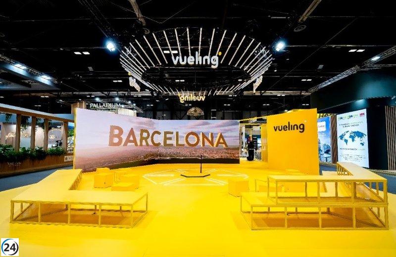Vueling presenta un tour interactivo de su sede en Fitur 2025.