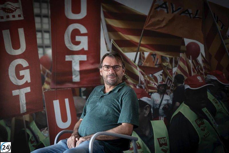 Camil Ros obtiene un rotundo respaldo del 78,53% al ser reelegido secretario general de UGT de Catalunya.
