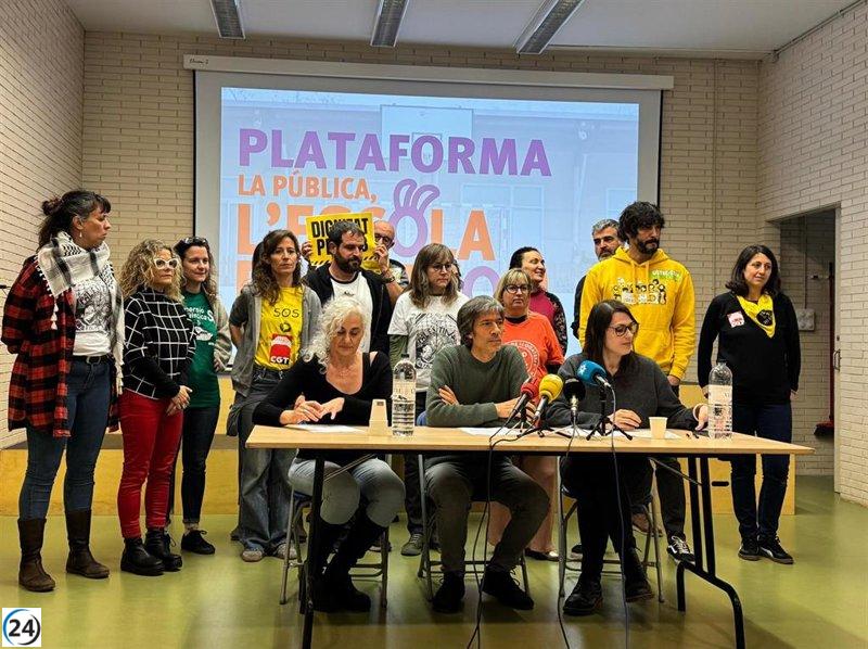 Organizaciones y sindicatos unifican esfuerzos en defensa de la educación pública en Catalunya.