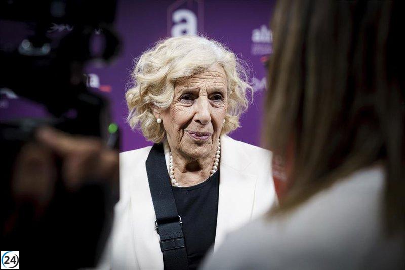 Carmena advierte que es complicado unir Sumar y Podemos mientras se aferren a etiquetas.