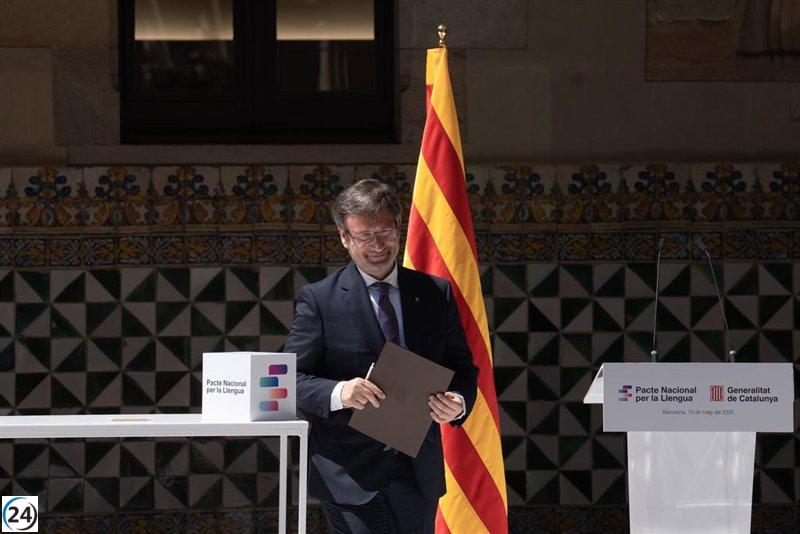 Vila aboga por el diálogo en el Pacte per la Llengua, señalando la retirada de Junts y CUP como un último minuto.