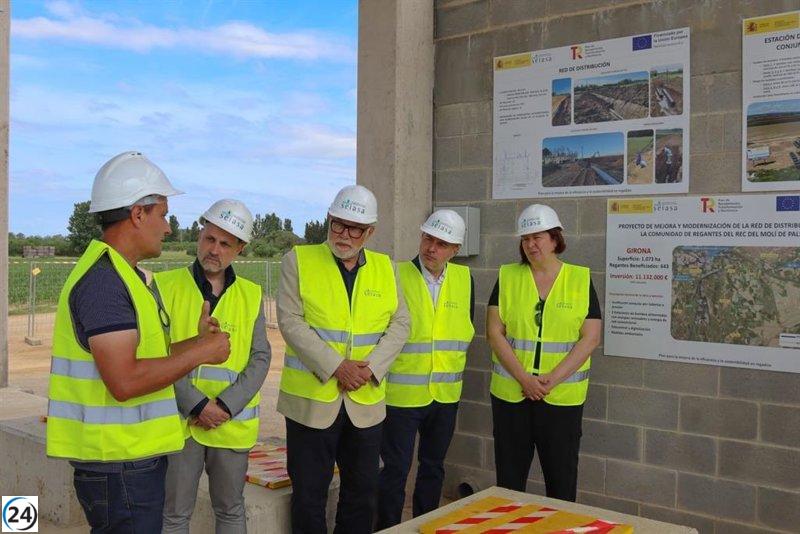 Collado de Colomers y El Molí: Un nuevo sistema de riego apoyará a más de 1,200 familias en Girona.