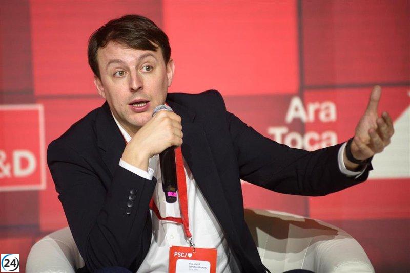 Javi López (PSC) acusa a Feijóo de bloquear los logros y proyectos de España en la UE.