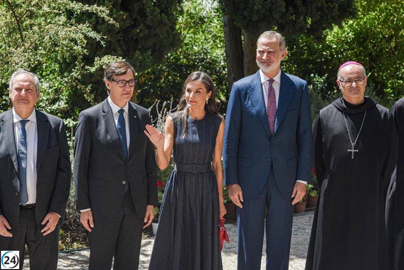 Los Reyes visitan Montserrat para celebrar el milenio de la Abadía.