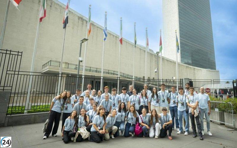 Estudiantes ibéricos destacan en la ONU con proyectos innovadores gracias a La Caixa.