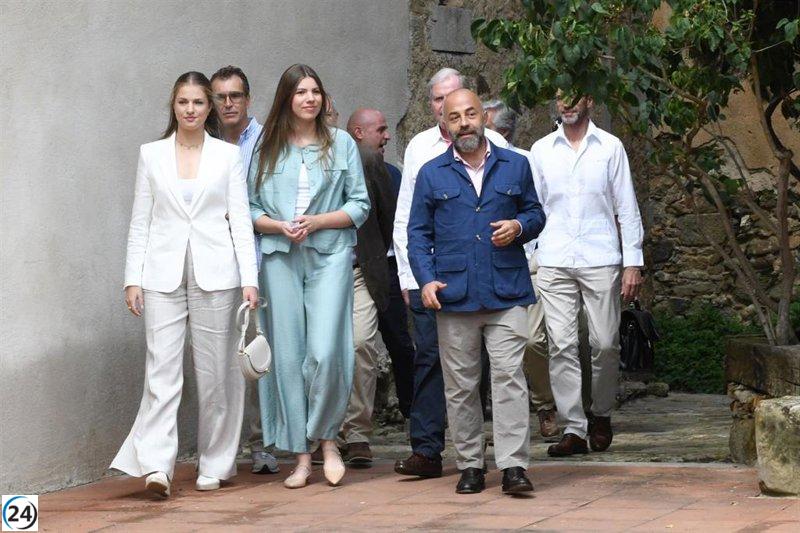 Leonor y Sofía exploran el legado de Elsa Peretti en Sant Martí Vell.