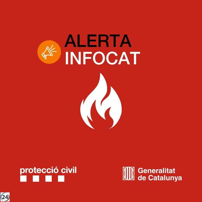 Catalunya emite alerta roja por riesgo extremo de incendios forestales este fin de semana.