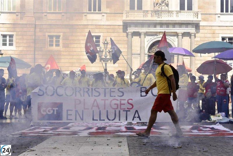 CGT pone fin a la huelga de socorristas en Barcelona tras 27 días de movilizaciones.