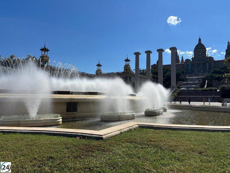 La Font Màgica de Montjuïc reabre para La Mercè después de casi tres años de inactividad por la sequía.