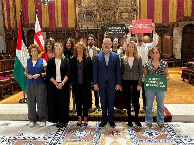 Barcelona reitera su respaldo a la Flotilla y urge al Gobierno a actuar con prontitud.