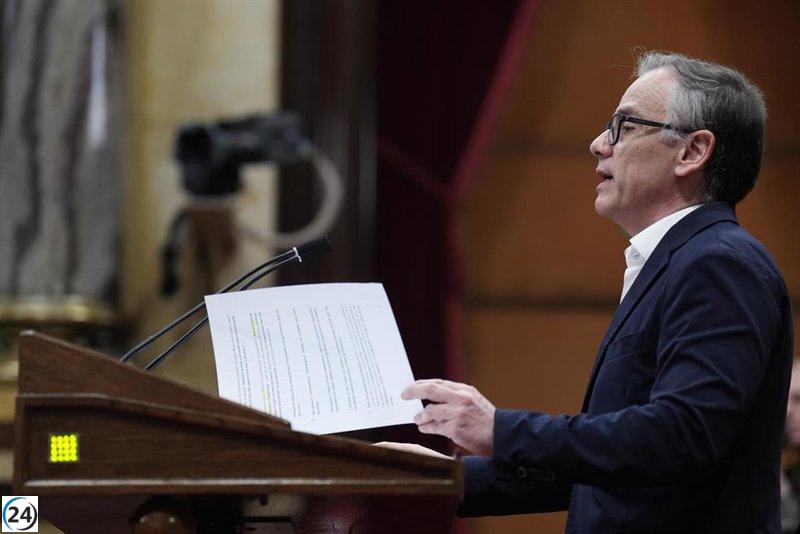 Jové (ERC) advierte a Illa que se agota el tiempo y exige acción en materia de financiación.