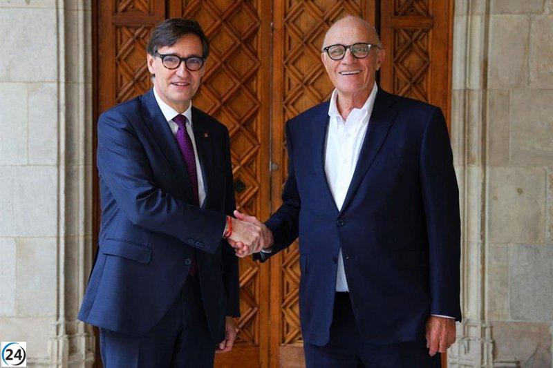 Illa se reúne con Oliu en la Generalitat tras la caída de la OPA de BBVA.