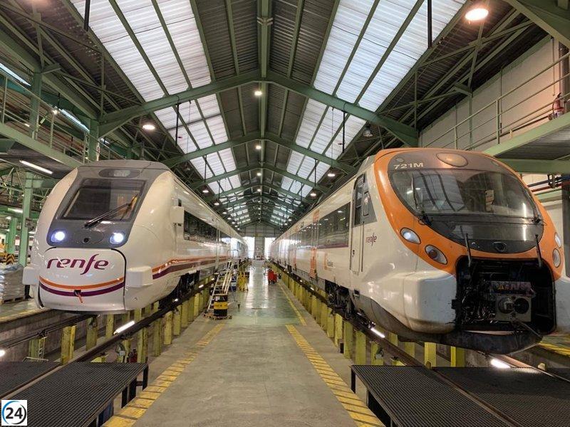 Renfe abre las puertas de su taller en Vilanova, Barcelona, para el público.