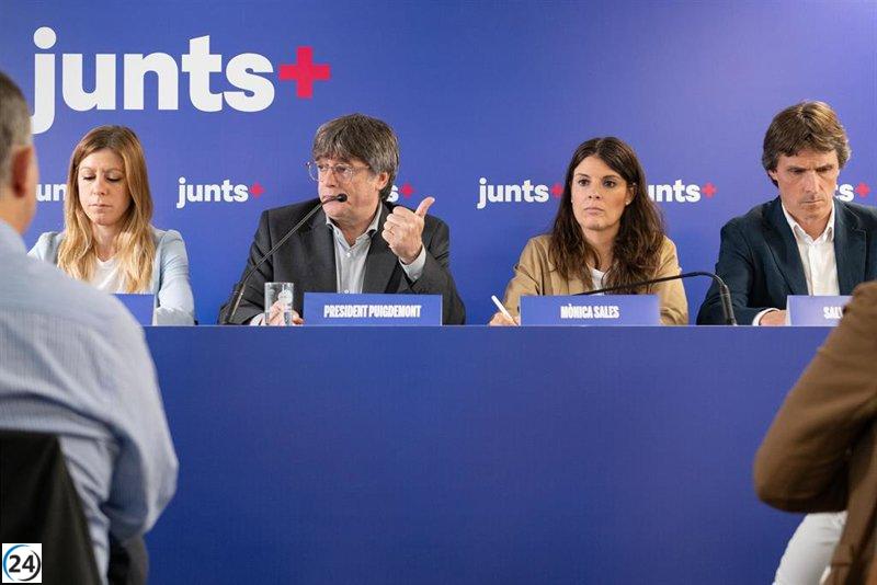Puigdemont y líderes de Junts inician diálogo para definir su relación con el PSOE.