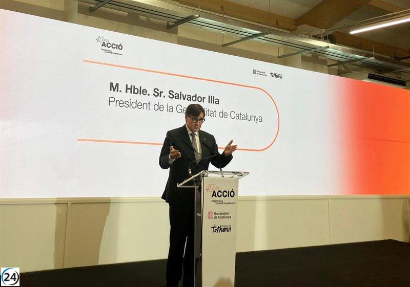 Illa presenta un plan para atraer 6.000 millones de inversión extranjera a Catalunya para 2030.
