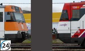 Interrupción en la R11 y RG1 entre Llançà y Portbou por problemas en la catenaria.