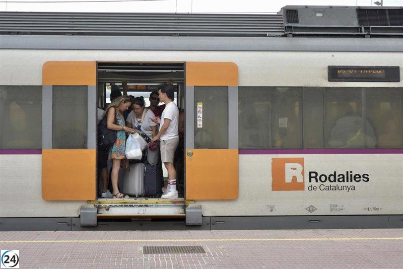 Cierre temporal de las líneas R14 y R15 por intensas lluvias en Tarragona.