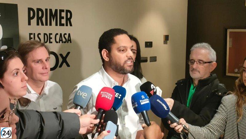 Ignacio Garriga (Vox) asegura que el PP prioriza los intereses de los valencianos.
