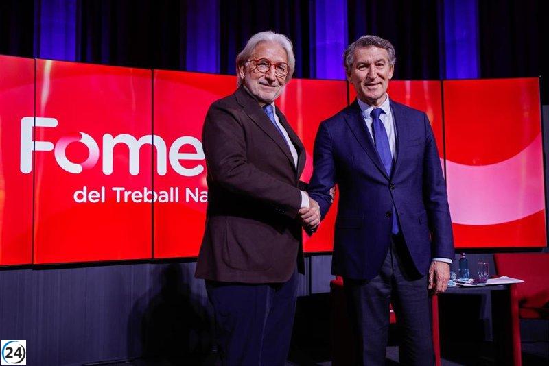 Feijóo llama a sus seguidores a respaldar la moción de censura contra Sánchez en Foment.