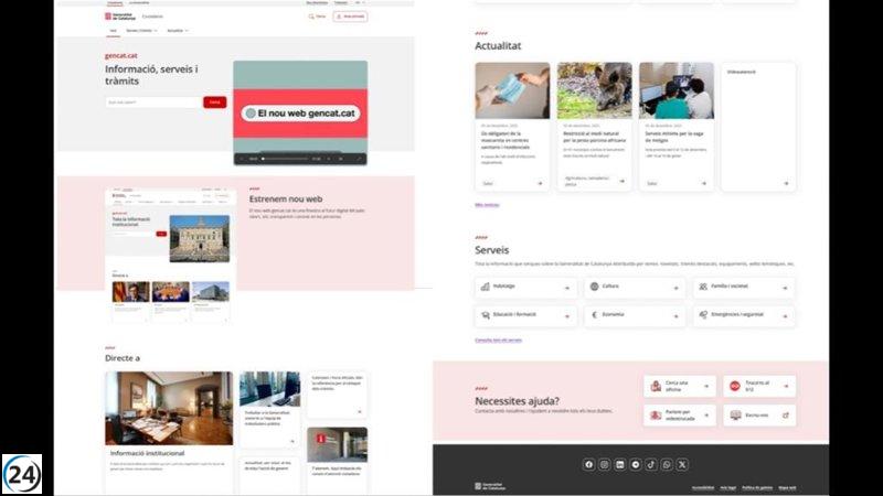 La Generalitat destina 4,7 millones a modernizar su portal web para facilitar trámites.