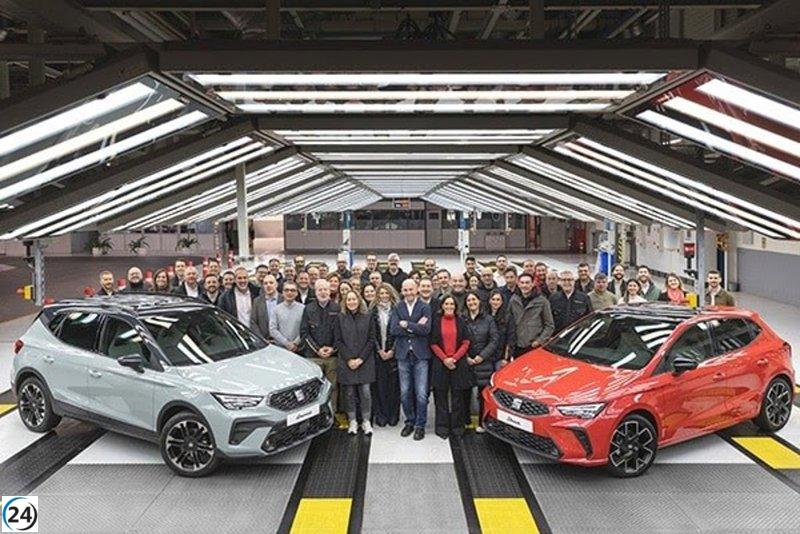 Seat arranca la fabricación de los nuevos modelos Ibiza y Arona en Martorell, Barcelona.