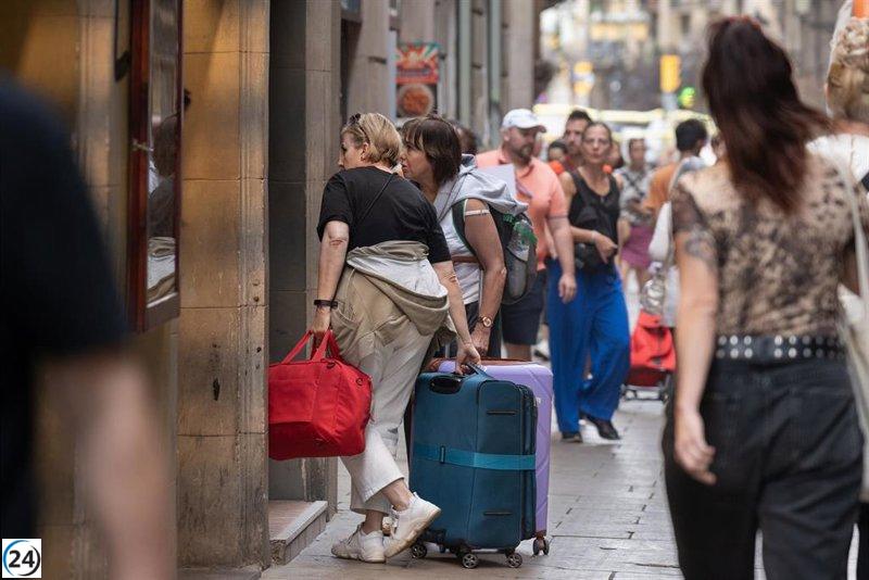 Aumento del 2,5% en las estancias hoteleras en Catalunya durante noviembre.