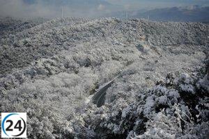 Protección Civil advierte sobre nevadas en zonas bajas de Barcelona y Tarragona este fin de semana.