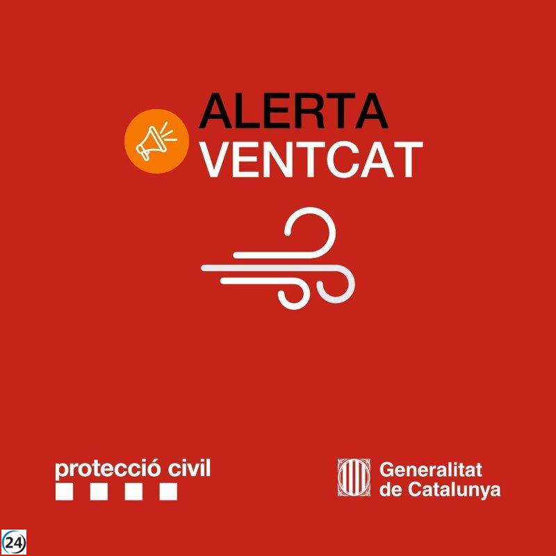 Protecció Civil declara alerta Ventcat ante la llegada de intensas ráfagas en el Pirineo.