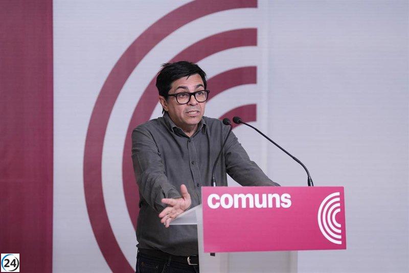 Pisarello (Comuns) sostiene que sería incomprensible la oposición de Junts a la nueva financiación.